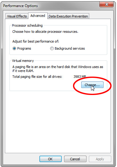 Free Virtual Memory Fix Vista
