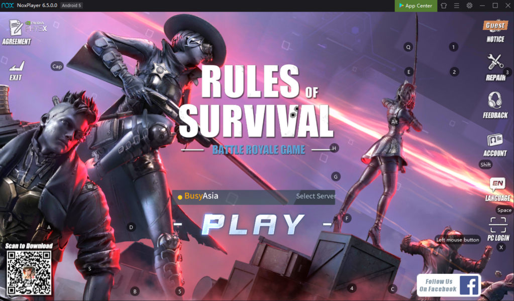 How To Set Up Keyboard Control In Noxplayer To Play Rules Of Survival On Pc Noxplayer