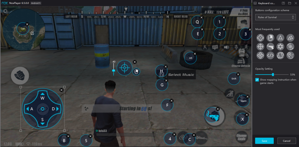 How To Set Up Keyboard Control In Noxplayer To Play Rules Of Survival On Pc Noxplayer