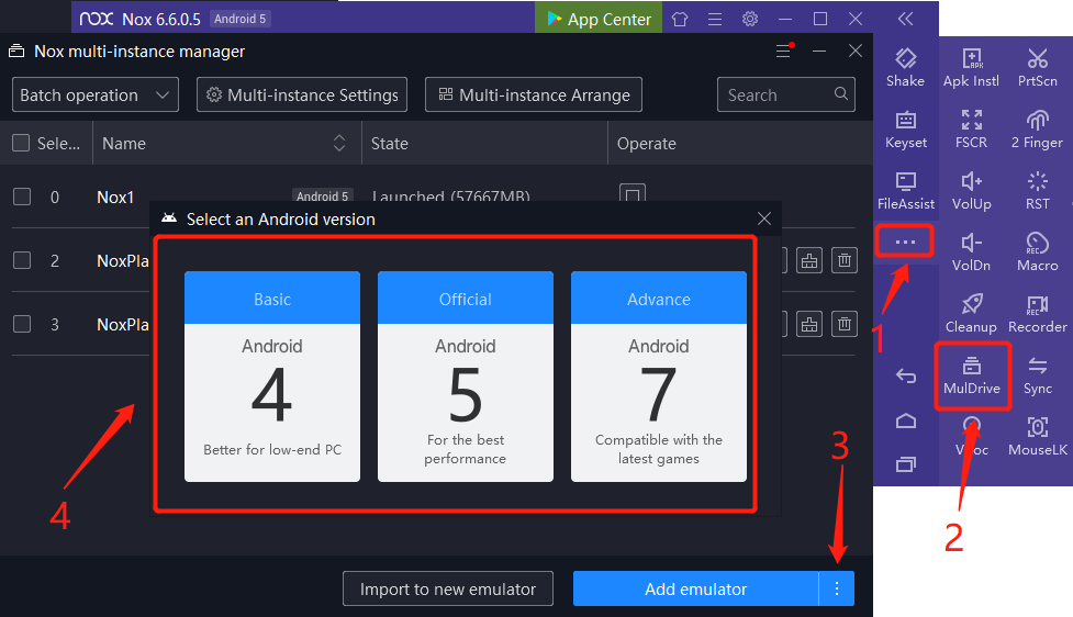 Multi-Instance on Emulator How to Use Multi-instance Manager