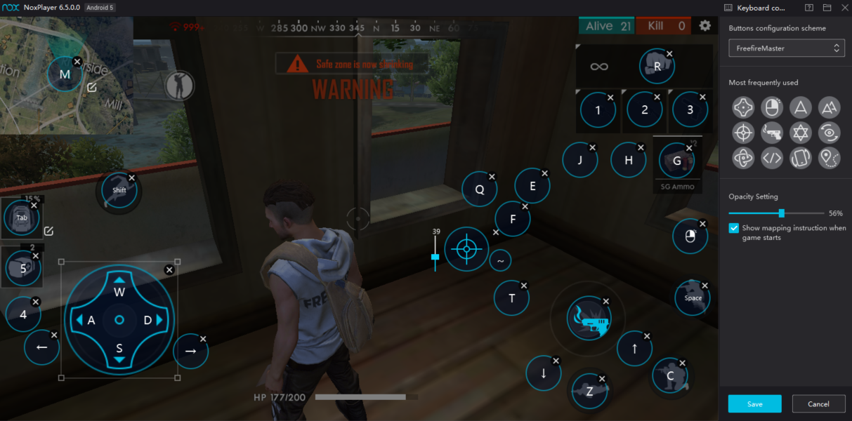 Using Keyboard Control To Play Free Fire On Pc With Noxplayer