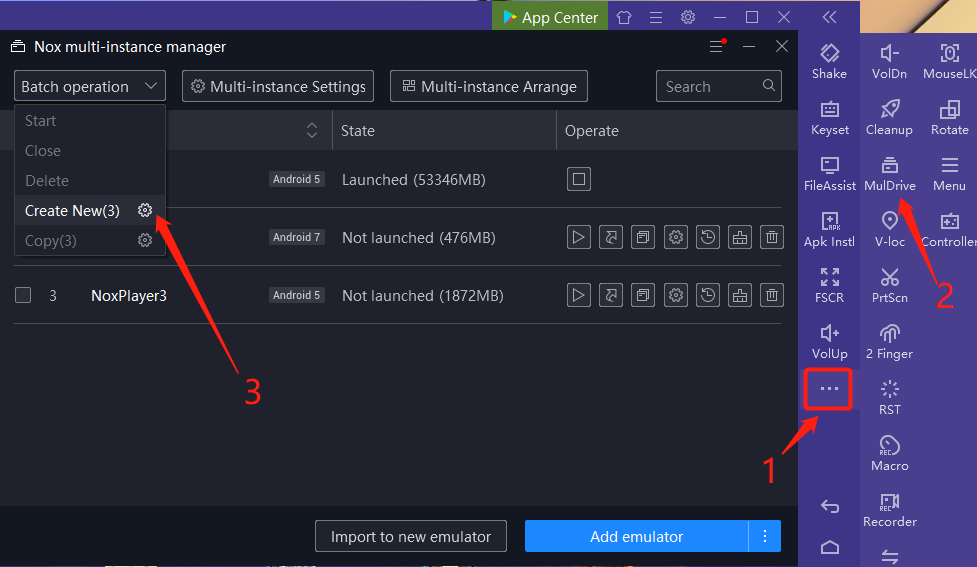 How to create and manage instances using the Multi-instance