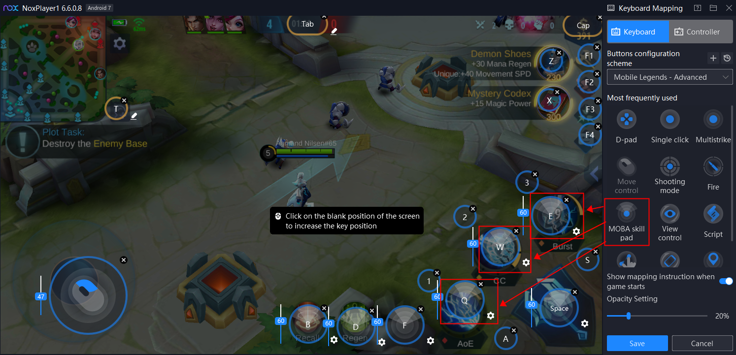 How to set controls in mobile legends on pc🎮