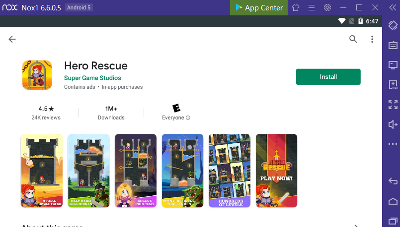 Play Hero Rescue On Pc With Noxplayer Noxplayer