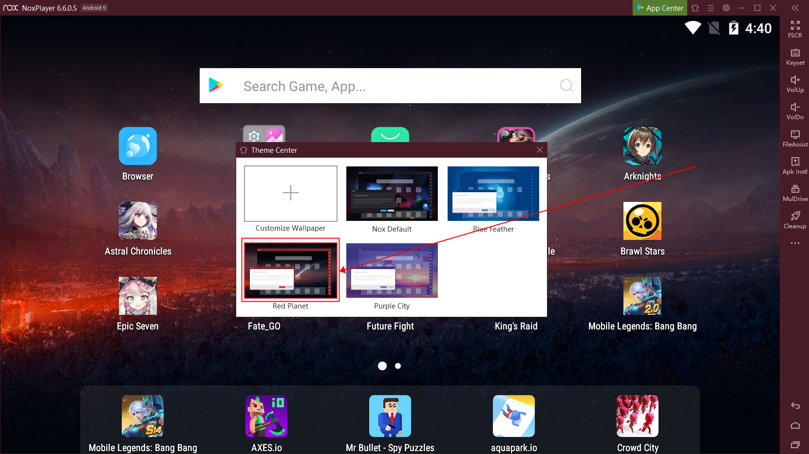 How To Change Or Customize Themes On Noxplayer Noxplayer