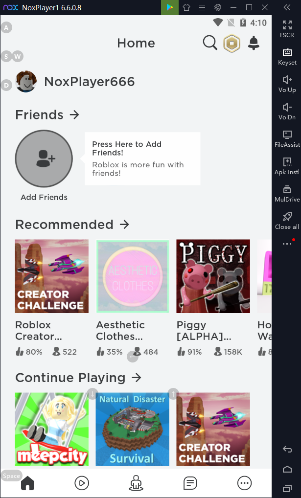 Download And Play Roblox On Pc With Noxplayer Noxplayer - how to add friends on roblox pc