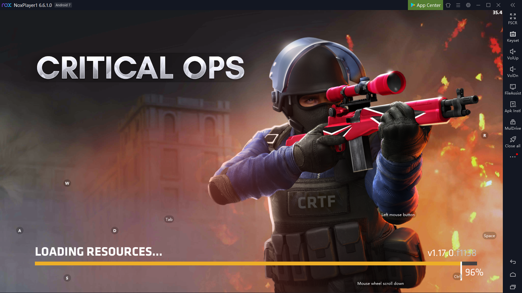 playing critical ops on pc